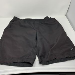 Prana Flex Breathe Black Shorts Yoga Training L